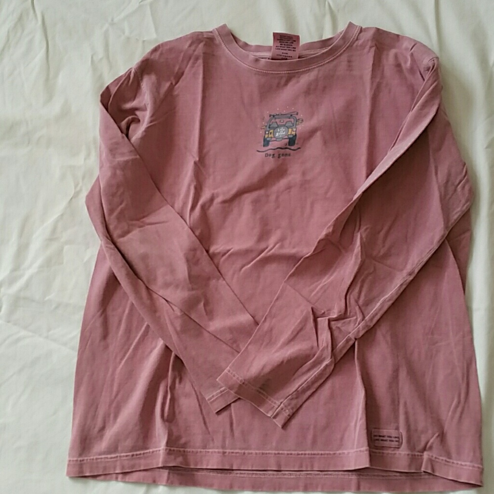 Life is good long sleeve t Dog gone